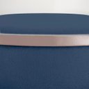 Ver imagem 6 de Puff Love Suede Azul Marinho Base Industrial Cobre