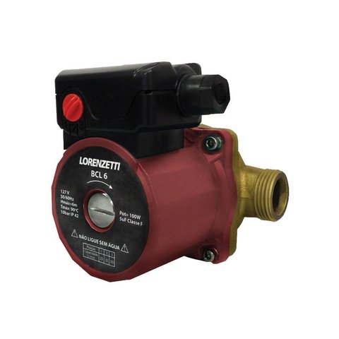 Bomba de Circulação e Recirculaçao Solar Agua Quente 220V Lorenzetti Bcl-6