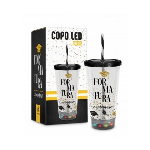 Copo Led Canudo - Formatura