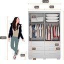 Ver imagem 4 de Guarda Roupa Buriti 2 Portas 6 Gavetas Novo Horizonte