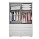 Ver imagem 5 de Guarda Roupa Buriti 2 Portas 6 Gavetas Novo Horizonte