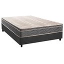 Ver imagem 1 de Cama Box Casal: Colchão Espuma D45 Paropas Anatômico Confort Mega Firme + Base Crc Suede Gray (