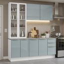 Ver imagem 1 de Armário de Cozinha Completa 190cm Branco/cinza Lux Madesa 02