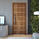 Ver imagem 3 de Porta de Madeira Frisada U.v 210cm X 80cm:imbuia