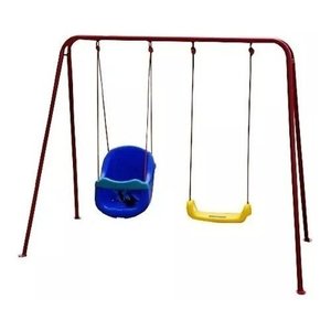Balanço Infantil Individual + Baby Balanço Colorido Bebê:Vermelho