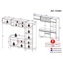 Ver imagem 5 de Cozinha Compacta Multimóveis Veneza GW FG3691 com Armário e Balcão Branca