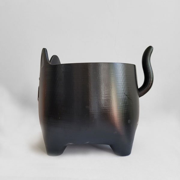 Cachepot Gato Preto - Pote 6 ou Cuia 13 - 2