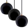 Pendente Bola Preto/Cromado /3 3003 - 5
