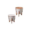 Ver imagem 2 de Puff Flex Linho Cinza Claro 3 em 1 Baú e Mesa de Centro