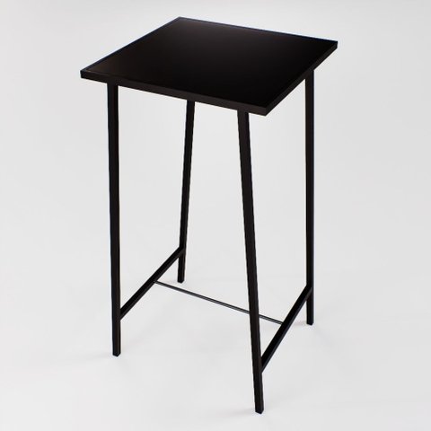 Mesa Bar Bistrô Alta Madeira Industrial Black Don Castro Decor Conjunto de Mesas e Cadeiras Pinus na