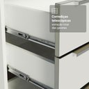Ver imagem 6 de Armário de Cozinha Completa 270 X 60 cm Branco/Branco Veludo Lux Madesa 08