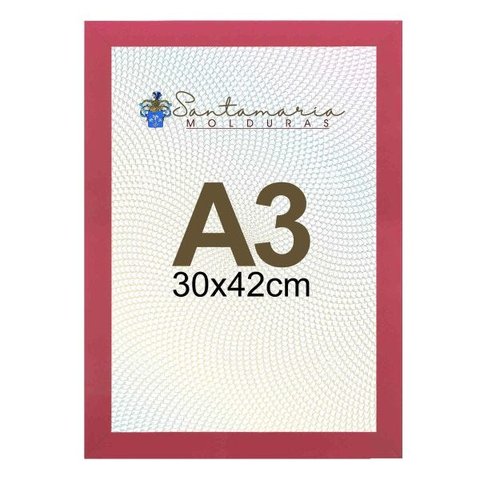Moldura Porta Retrato A3 30x42 Rosa