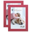 Ver imagem 1 de Kit 2 Molduras Porta Retrato 15X21 Rosa