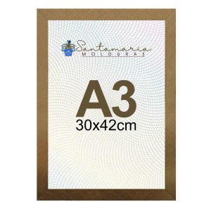 Moldura Porta Retrato A3 30x42 Dourado