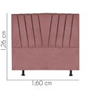 Ver imagem 3 de Cabeceira Estofada Bélgica 160cm Queen Size Para Cama Box Quarto Suede Rose Gold - Gat Magazine