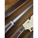 Ver imagem 2 de Faca Picaço Sg 8” Inox 3 Mm com Chaira, Cabo em Madeira e Caixa de Madeira