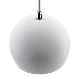Pendente Bola Branco/Dourado /1 3001 - 1