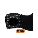 Ver imagem 1 de Mini Cama Cabana Toca para Cachorro e Gato Preto - Simba Dog