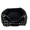Ver imagem 2 de Mini Cama Cabana Toca para Cachorro e Gato Preto - Simba Dog