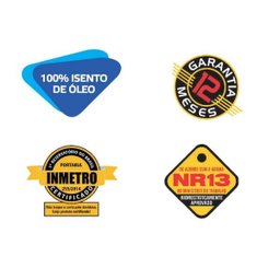 Compressor De Ar Odontológico Silencioso Fiac - Cosmos 100 Isento De Óleo - 20 Pés 100 Litros 110v - 5