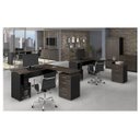 Ver imagem 4 de Mesa para Escritório em L Web30 1,35x1,50 Tampo 30mm com Gaveteiro Pedestal de 4 Gavetas - Marsala