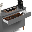 Ver mais imagens de Aparador Buffet Sala Zeus 3 Portas 1 Gaveta - Rede Móveis