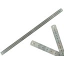 Ver imagem 1 de Régua Rígida Metal Inoxidável Escritório Escolar Engenheiro Maquetes Marcação Baixo Relevo 60 cm