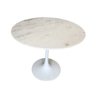 Mesa de Jantar Tulipa Saarinen Redonda 90cm Mármore Branco Extra - Branco - 2