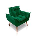 Ver mais imagens de Kit C-02 Poltronas Opala + 01 Puff Redondo Danny Suede Verde