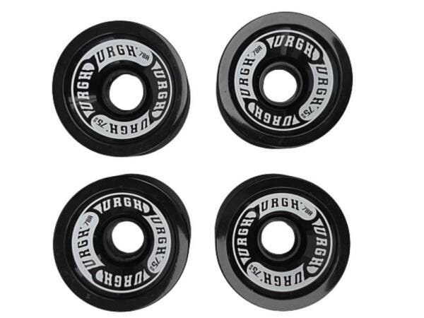 Roda Importada Long Wheels Preta 75Mm - 2