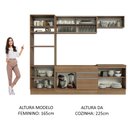Ver imagem 6 de Armário de Cozinha Completa 270cm Rustic Glamy Madesa 10