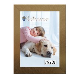 Kit 2 Molduras Porta Retrato 15X21 Dourado - 2
