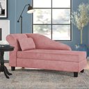 Ver imagem 2 de Recamier Diva França 1,40m Suede Rose - Inova Decor