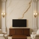 Ver imagem 7 de Placa de Efeito Mármore Flexível Spc 2,80x1,22m 0,3cm de Espessura À Prova D`água - Crema Imperial