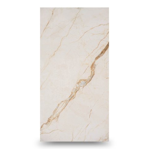 Placa de Efeito Mármore Flexível Spc 2,80x1,22m 0,3cm de Espessura À Prova D`água - Crema Imperial