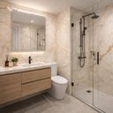 Ver imagem 5 de Placa de Efeito Mármore Flexível Spc 2,80x1,22m 0,3cm de Espessura À Prova D`água - Crema Imperial