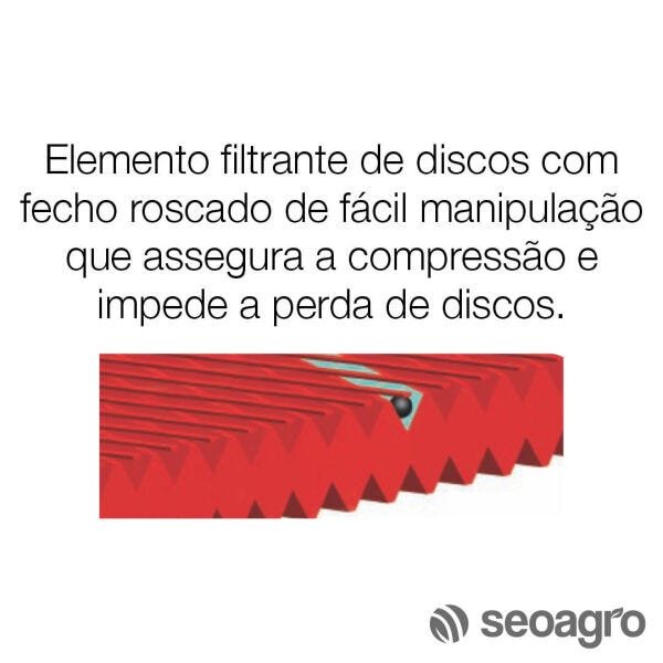 FILTRO IRRIGAÇÃO MODULAR 100 1" DISCO 130 MICRONS - 2