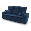 Ver imagem 7 de Sofá Retrátil e Reclinável 180cm Suede com Molas Espirais Europa King House