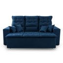 Ver imagem 5 de Sofá Retrátil e Reclinável 180cm Suede com Molas Espirais Europa King House