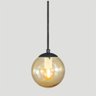Pendente Globo Esfera de Vidro Âmbar 14cm - Preto - 3