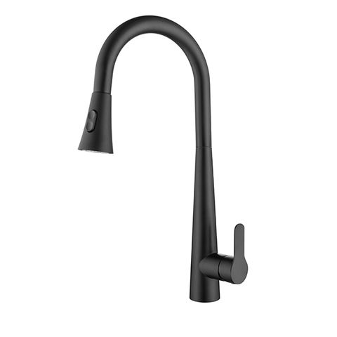 Torneira Cozinha Preto Fosco Extensível Gourmet Misturador 2308PF GOWFF Misturador Cozinha 2308PF