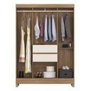 Ver imagem 3 de Guarda Roupa Casal Ecom Ii 6 Portas + 2 Gavetas - Demóbile:amendola Touch/off-white