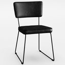 Ver imagem 7 de Kit 6 Cadeiras Decorativas Estofada Sala De Jantar Base Aço Allana L02 Couríssimo Preto - Lyam