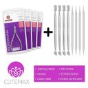 Ver imagem 1 de Kit 4 Alicates de Cutícula Mundial 777 4 Espátulas 4 Palitos