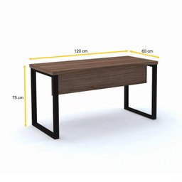 MESA P/ ESCRITÓRIO 120X60 PANDIN PE40TUB - WALNUT M1200PE40TUB - 2
