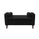 Ver imagem 1 de Recamier Baú Félix 120cm Suede Preto - Dominic Decor Felix