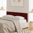 Ver imagem 1 de Cabeceira Modulada Estofada Adesiva 1 Módulo em Tiras 20x60cm Bordô