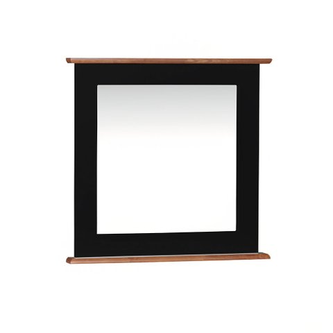 Espelheira para Banheiro Retangular Dália 3060-60 Linz Móveis - Preto/imbuia Glazer