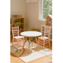 Ver imagem 1 de Kit Mesa Infantil Eames Branca 60cm + 2 Cadeiras Tiffany Infantil Rosa