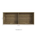 Ver imagem 2 de Aéreo Maleiro Baixo de 4 Portas 175cm Linha Modulado Adapt N543 Kappesberg - Nogueira/macadâmia